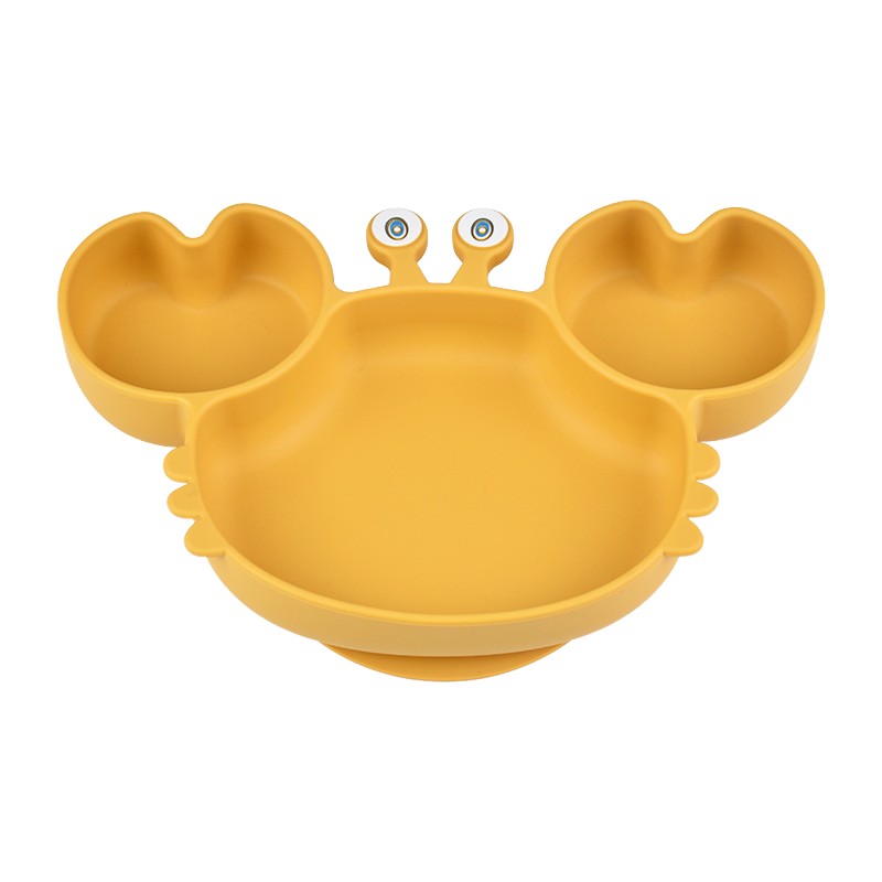 Food Grade Silicone Feeding Set Supplier - OEM Eco Friendly Divided Plate with Suction