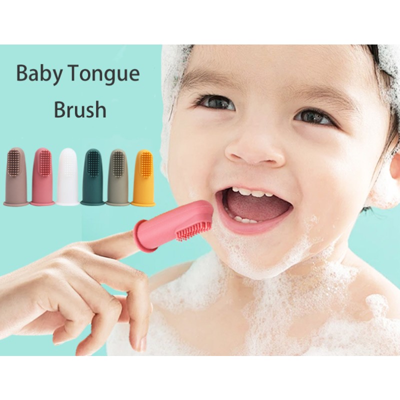 Baby Toothbrush Supplier - OEM High Quality Food Grade Silicone with Tongue Brush Cover