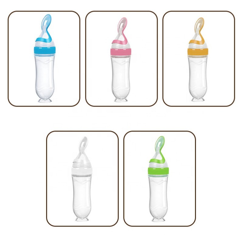 Silicone Spoon Feeder Supplier - Wholesale 90ml BPA Free Soft Squeeze Bottle for Baby