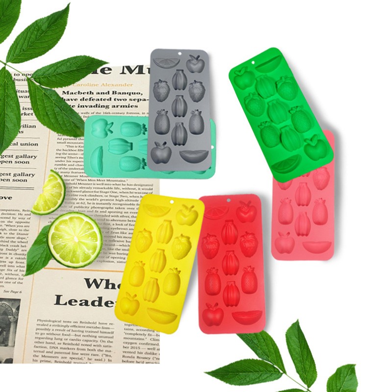 Fruit Shape Ice Cube Tray Supplier - Hot Sale BPA Free Food Grade Silicone Ice Maker