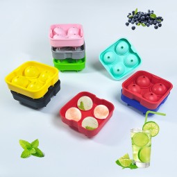 Ice Cream Tools Supplier - Hot Sale BPA Free Ice Ball Mold Food Grade Silicone Tray