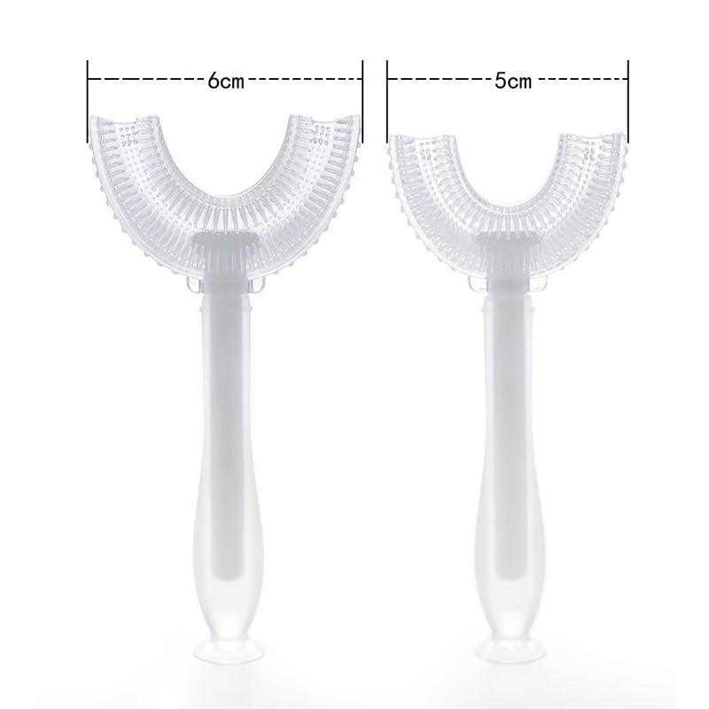 Kids Toothbrush Supplier - OEM Food grade Soft Silicone PP U Shaped Brush Head