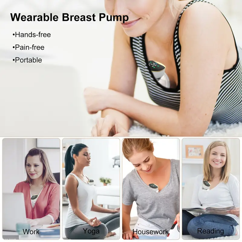 Intelligent Double Electric Breast Pump Supplier - OEM Rechargeable Hands Free Wireless Pump