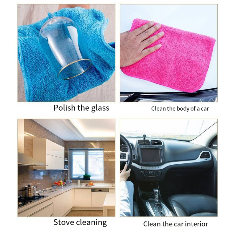 Kitchen Towels - Coral Fleece Double Thick