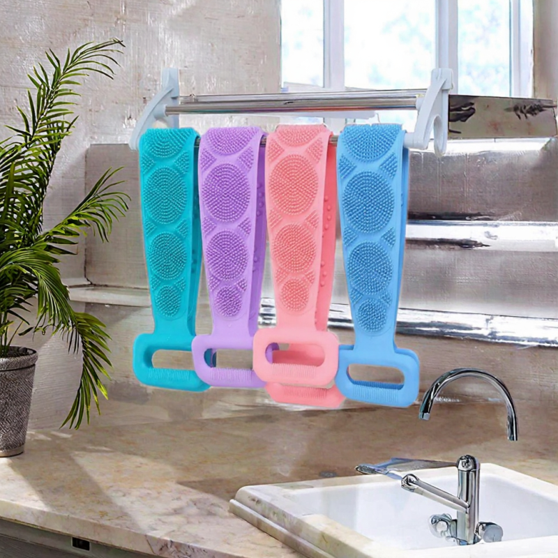 Back Scrubber - Long Handle Silicone Brush