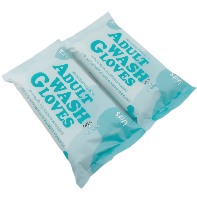 Bath Wipes Manufacturer - 8Pcs Hypoallergenic Fragrance Free Mitten Shaped