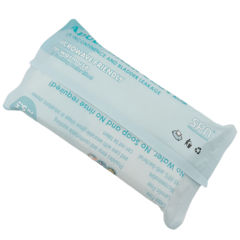 Bath Wipes Manufacturer - 8Pcs Hypoallergenic Fragrance Free Mitten Shaped