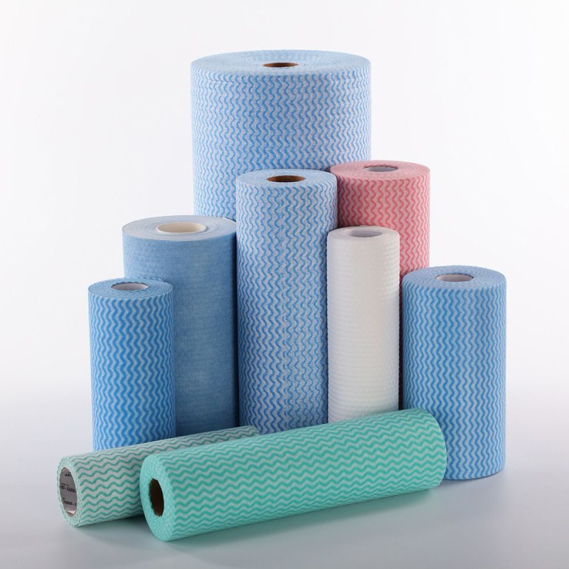 Kitchen Cleaning Cloths Manufacturer - Disposable Non Woven High Cleaning Fiber Roll