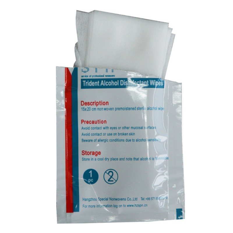 Sanitizing Hand Wipes Supplier - Single Sachet Antibacterial Mint Alcohol Wipes