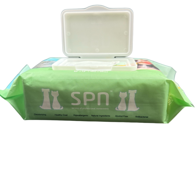 Pet Cleaning Wipes Manufacturer - SPN Style Aloe Vera Wet Soft Canister Disinfect