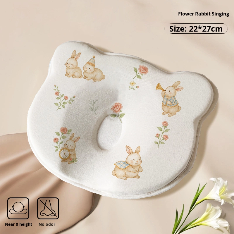 Baby Pillow - Memory Foam Bear Pattern 3D