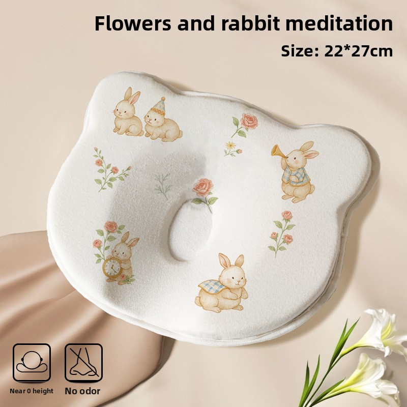 Baby Pillow - Memory Foam Bear Pattern 3D