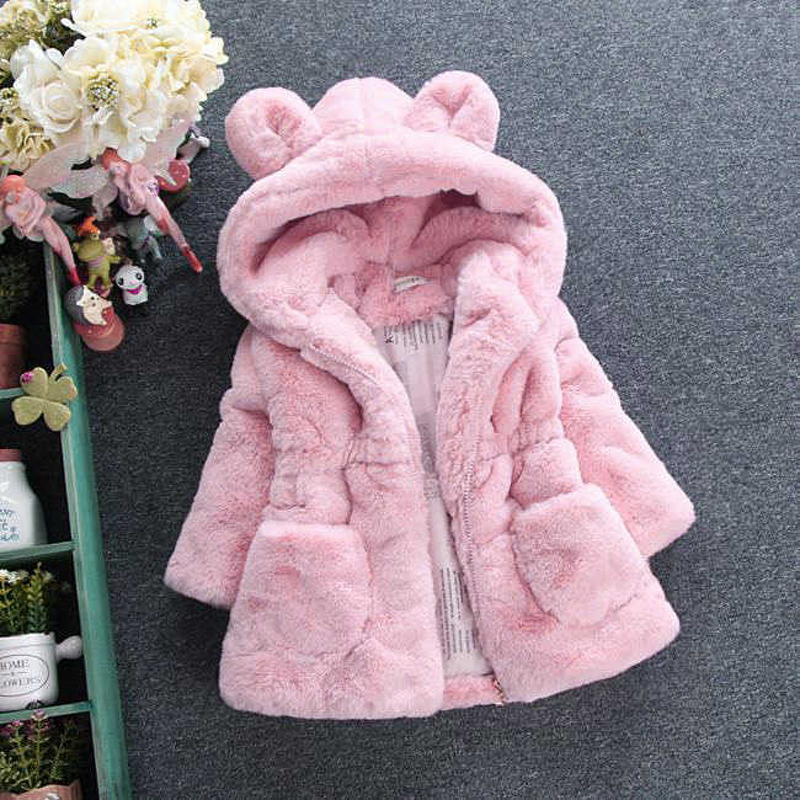 Children Sweater - Thickened Ears Quilted Coat
