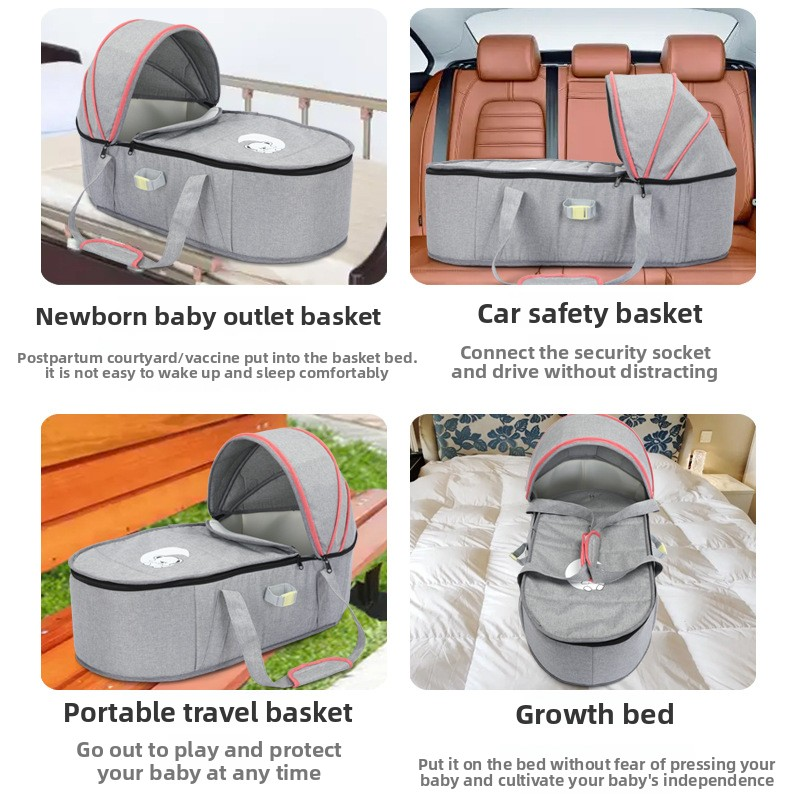 Baby Bed - Portable Foldable Safe Sleep Basket
