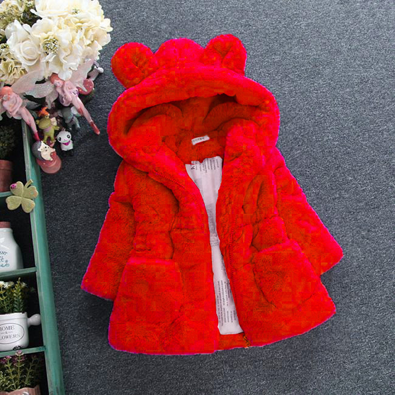 Children Sweater - Thickened Ears Quilted Coat
