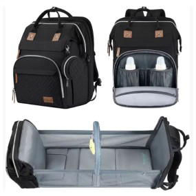 Diaper Bag - Quilted Water Resistant USB