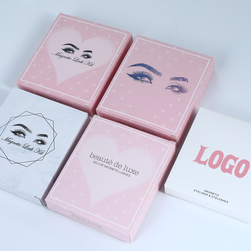 OEM Service Custom Silk Best Seller Synthetic False Double Three New Styles Cheap Price Magnetic Eyelashes with Private LOGO