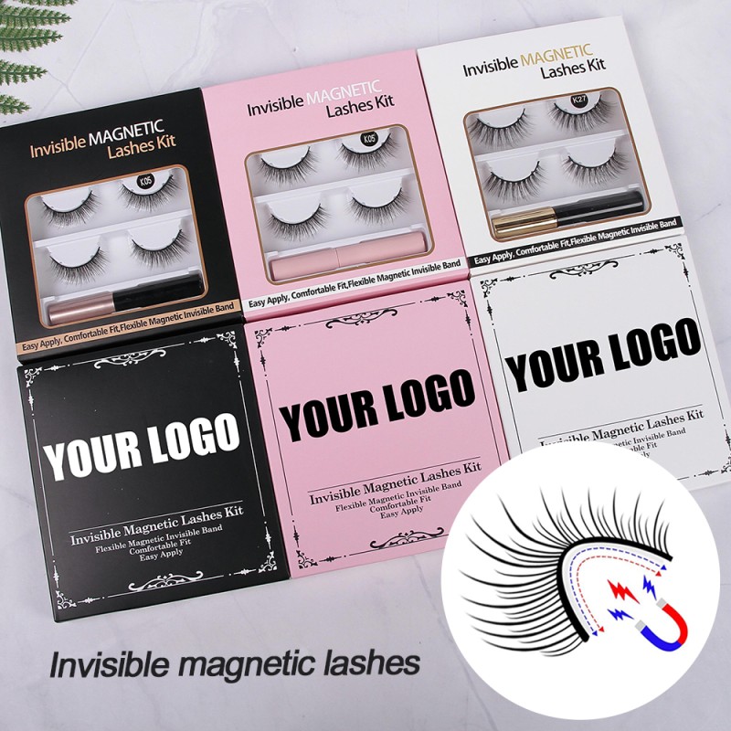 Invisible Magnetic Eyelashes Set for 3d Magnetic Eyelashes and Eyeliner Set with Eye Lash Magnetic Liner Magnetic Lashes