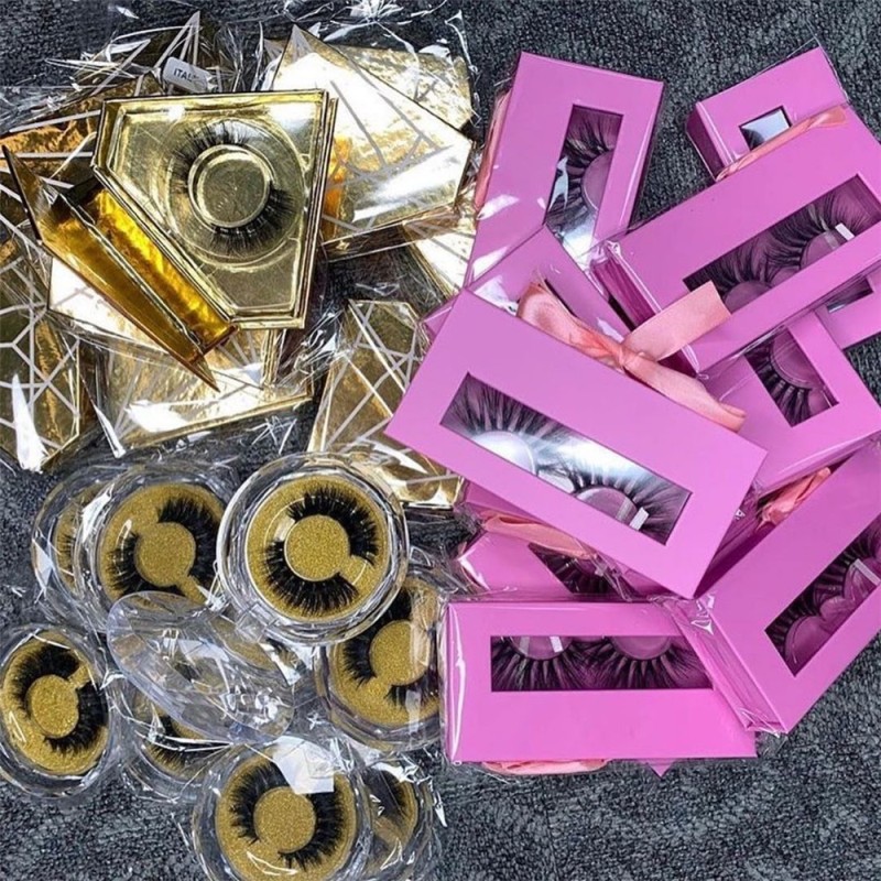 Korea Blink Wholesale Luxury Single Black Diamond Babe Lovely Three Pair Box False Lash Products Secret M20 Packaging