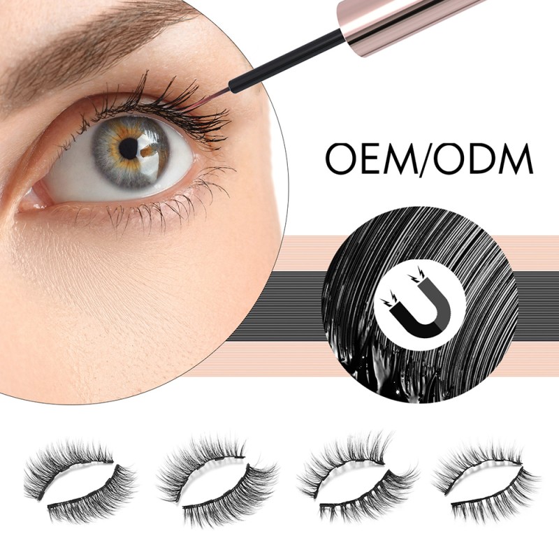 Top Quality Magnetic 3d Eyelashes Custom Package