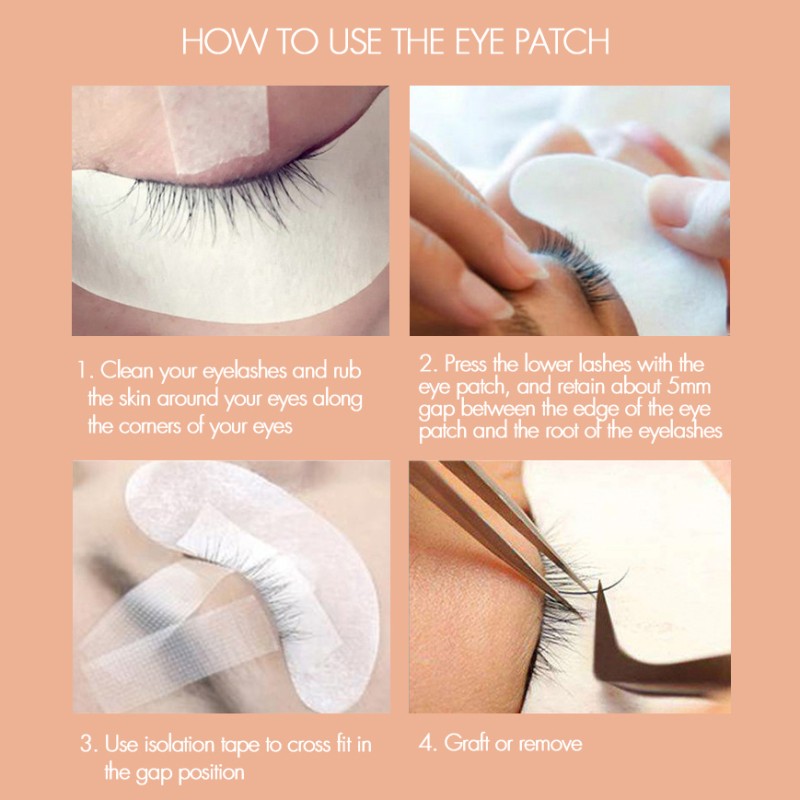 Lash Extension Under Eye Pads Nourishing Hydrogel Under Eye Pads Under Eye Gel Pads for Eyelash Extension