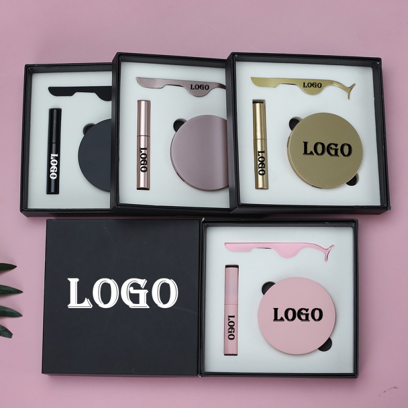 Magnetic Eyelashes with Eyeliner, Glue Free Mink Magnetic Lashes Kits with Waterproof False Eyelashes and Eyelash Tweezers