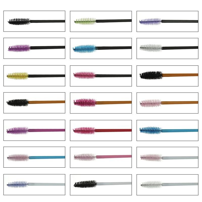 Black and Gold Eyelash Extension Mascara Brush Mascara Brush Tube with Blue Mascara Wand