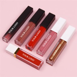 Wholesale Cosmetic Matte Liquid Lipstick Makeup Plumping Long Lasting Lipgloss Soft Velvet Matte Lip Gloss