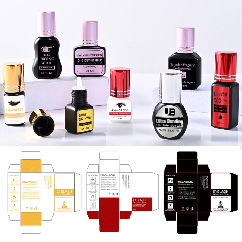 Fast Drying Strong False Eyelash Extension Glue Adhesive Retention 5-7 Weeks Low Smell Lash Extension Glue