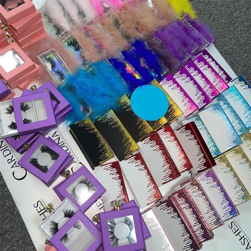 Korea Blink Wholesale Luxury Single Black Diamond Babe Lovely Three Pair Box False Lash Products Secret M20 Packaging