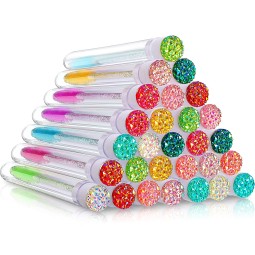 Black and Gold Eyelash Extension Mascara Brush Mascara Brush Tube with Blue Mascara Wand