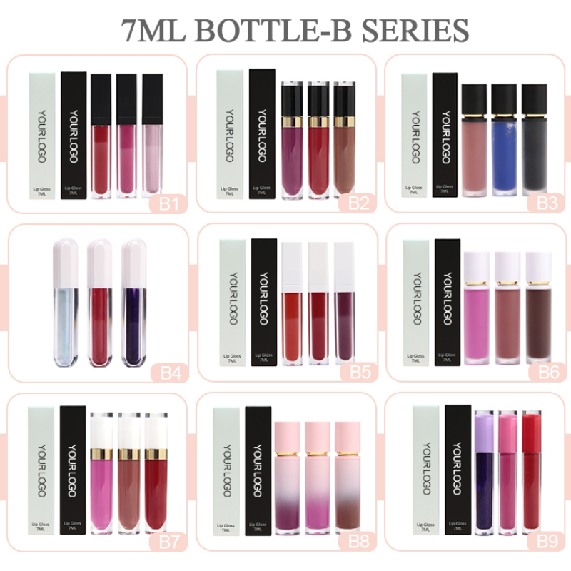 OEM Slender Black Lip Gloss Matte Nonstick Cup Lasting Color Moisturizing Lip Gloss Makeup