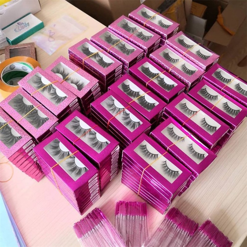 Korea Blink Wholesale Luxury Single Black Diamond Babe Lovely Three Pair Box False Lash Products Secret M20 Packaging