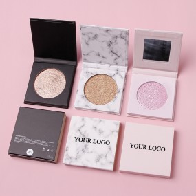 Highlighter Powder Palette Facial Highlighter Baked Waterproof Long Lasting Brilliant Lighten Skin Color