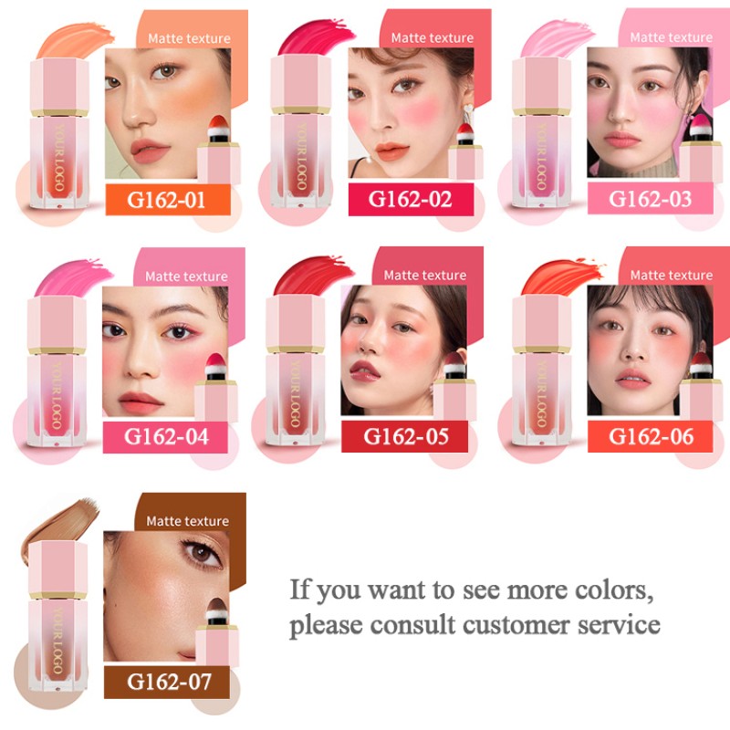Wholesale OEM Long Lasting Waterproof Natural Face Cheek Makeup Soft Cream Liquid Blush