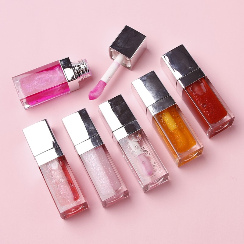 Color Changing Lip Plumper Gloss Tinted Pink Plumping Magic Mood High-Shine Clear Longlasting Moisturizing Lip Plump Oil