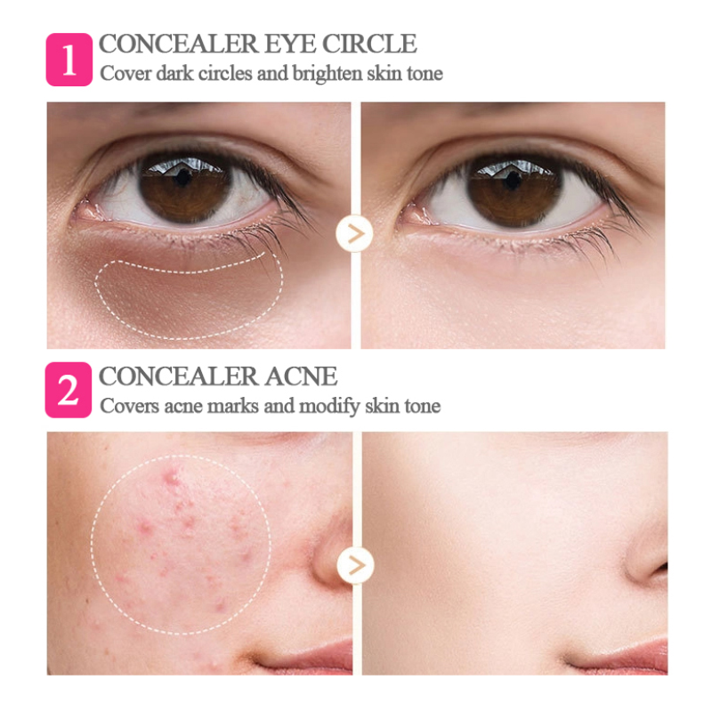 Wholesale Lasting Control Shine Creamy Concealer Minimize Fine Lines High Definition Hydrating Concealer