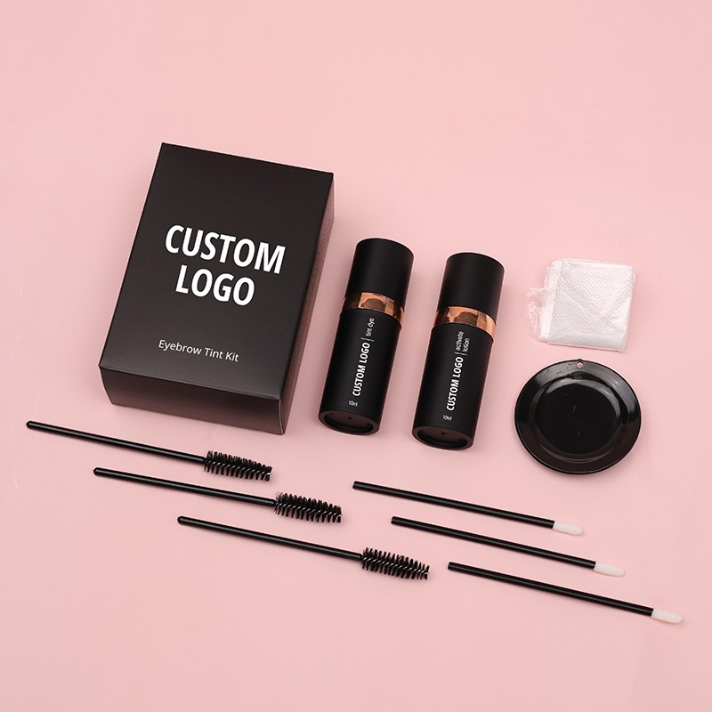Custom Logo 5ml Long Lasting Waterproof Eyebrow Tint Private Label Dry Kit with Cream Form Eyebrow Gel for Eye Use