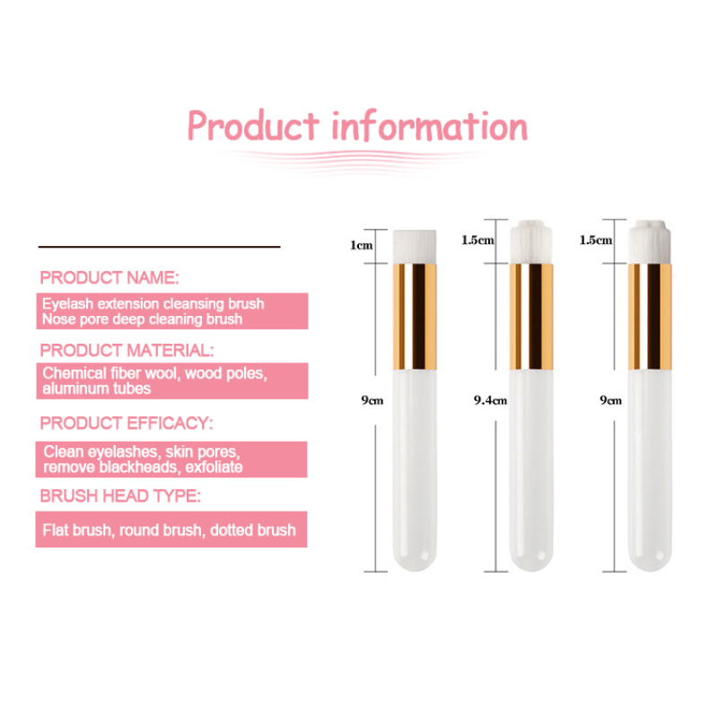 Eyelash Brushes Nose Cleaning Bamboo Lash Brush Eyelash Extension Tool Eyebrow Beauty Brush