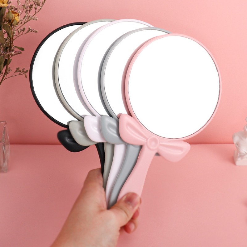 Mini Portable Light Makeup Mirror Square Hand Standing Cosmetics Tools