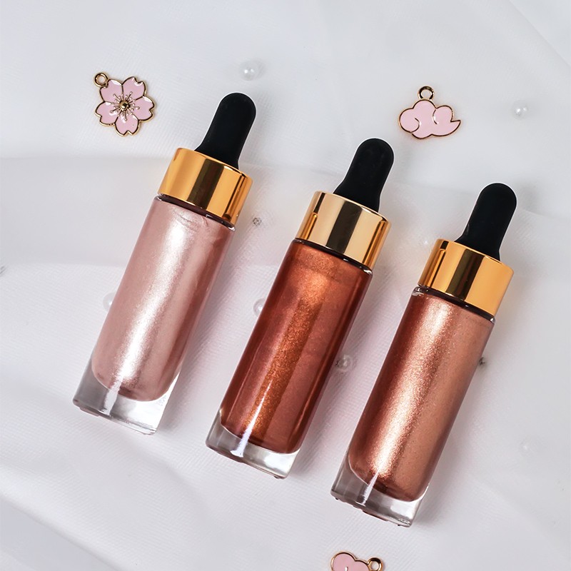 Face and Body Makeup Cosmetic Shimmering Liquid Highlighter Makeup