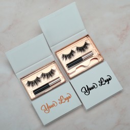 Magnet Sheet for Eyelashes Luxury Cruelty Free Sexy Sheep Magnetic Eyelashes 5 Pairs with Box Individual Magnetic Eyelash