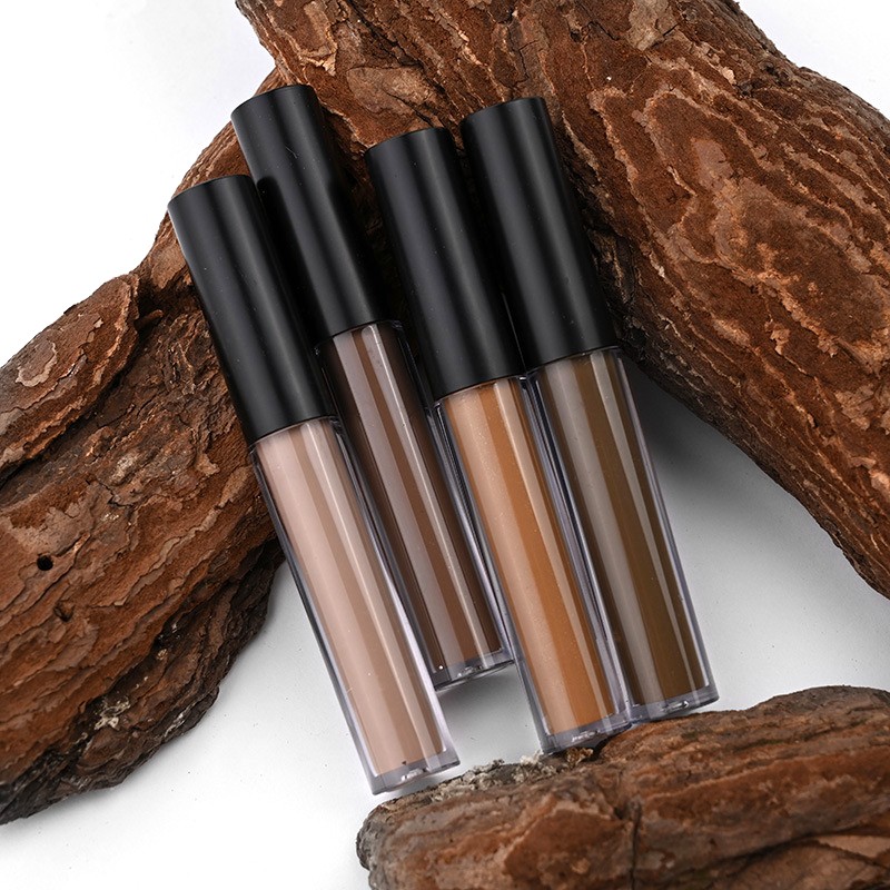 Private Label Waterproof Brow Gel Double Head Brown Eyebrow Tint Styling Cream for Eye Makeup Mineral Ingredients Eyebrow Pencil