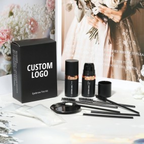 Long Lasting Waterproof Eyebrow Tint Kit Private Label Mineral Vegan Cream Eyebrow Gel High Quality Makeup with Custom Logo