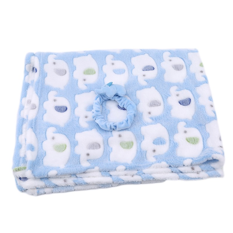 Swaddle Blanket Manufacturer - 95x83cm Coral Fleece Print Sublimation Lovey Receiving