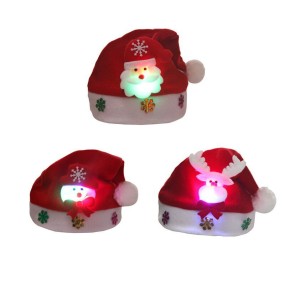 Christmas Hats Supplier - Christmas Decorations Children's Gifts Snowman Glowing Hat