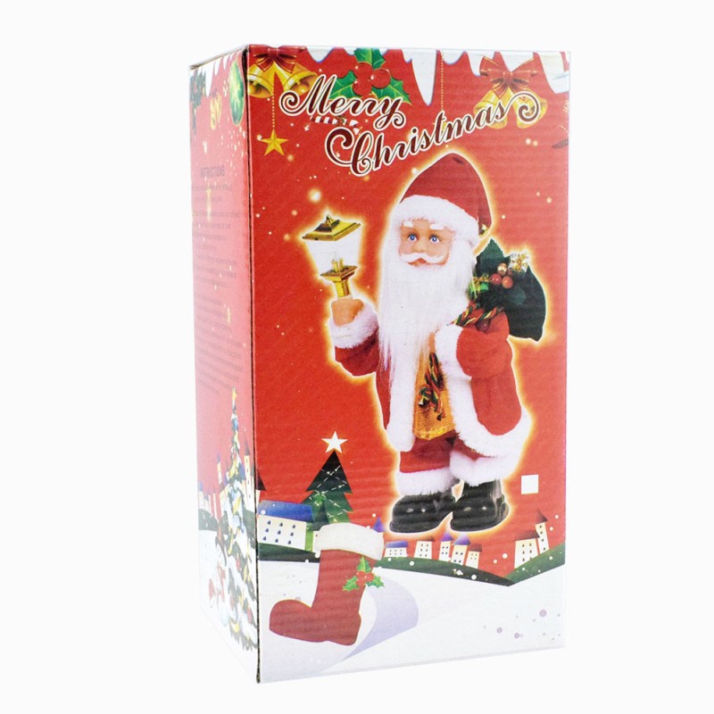 Santa Claus Doll Supplier - Novelty Creative Shaking Lights Lifting Bells with Music