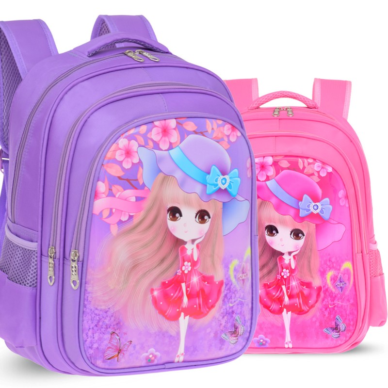 School Bags for Children Supplier - Bus Cute Leather Blue Teenagers Lock Beep Lovely