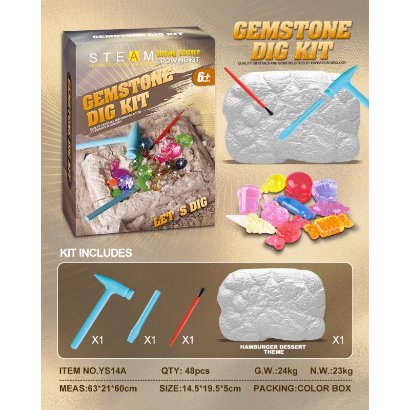 Dinosaur Excavation Kit Manufacturer - Dig Dinosaur Egg Dino Fossil Gems Archaeology Set