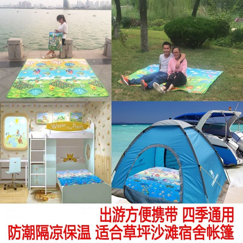 Baby Playmat Manufacturer - 200x180x1CM Double Sided Stylish Grawling Rug Foldable Foam